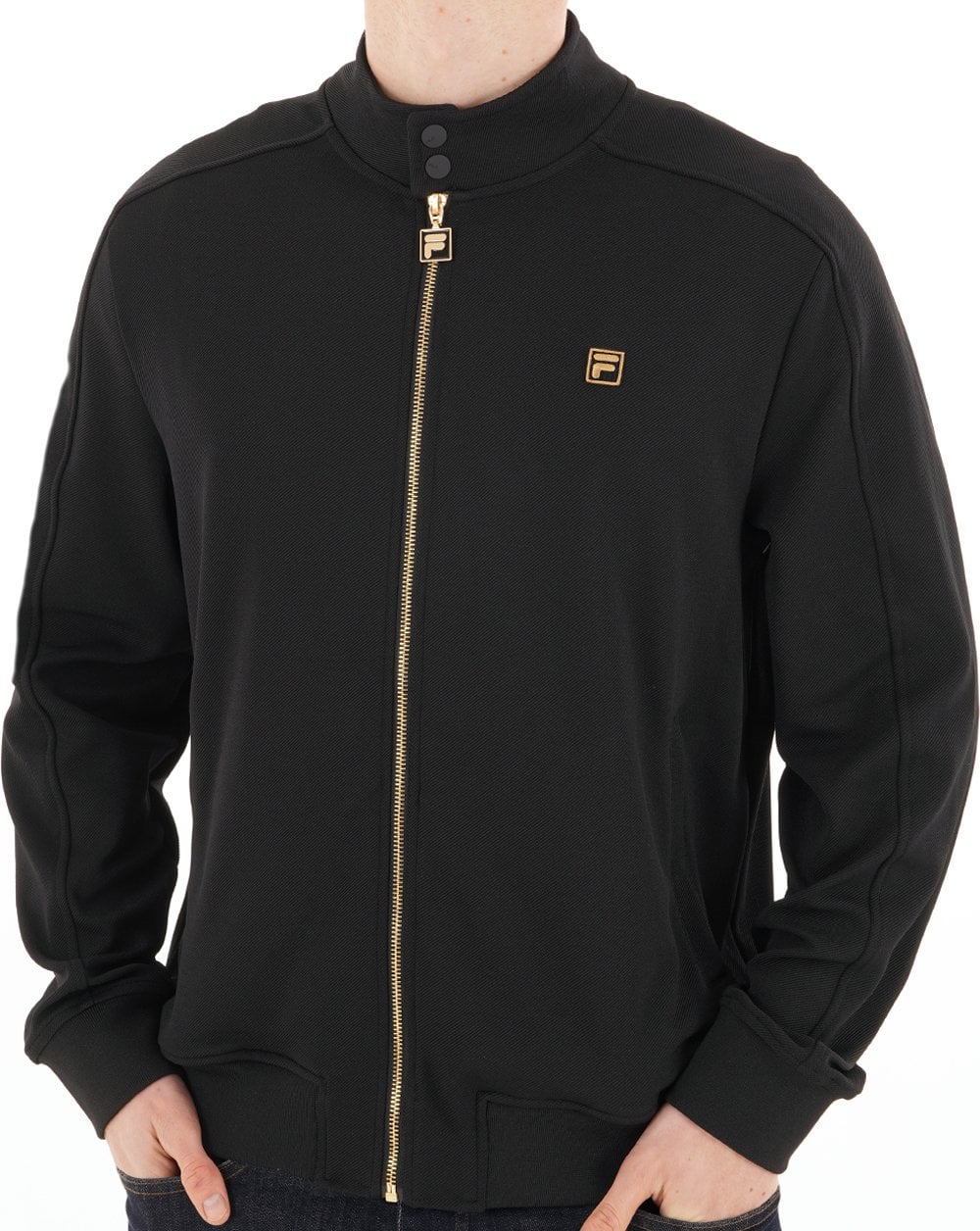 Fila Gold Biker Track Top Black