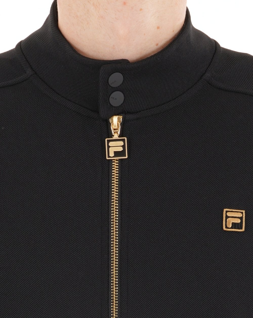 Fila Gold Biker Track Top Black