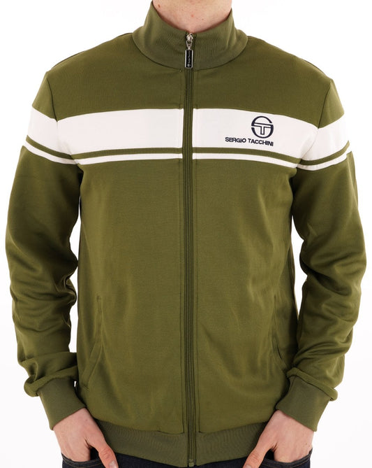 Sergio Tacchini Masters Track Top Khaki Gardenia