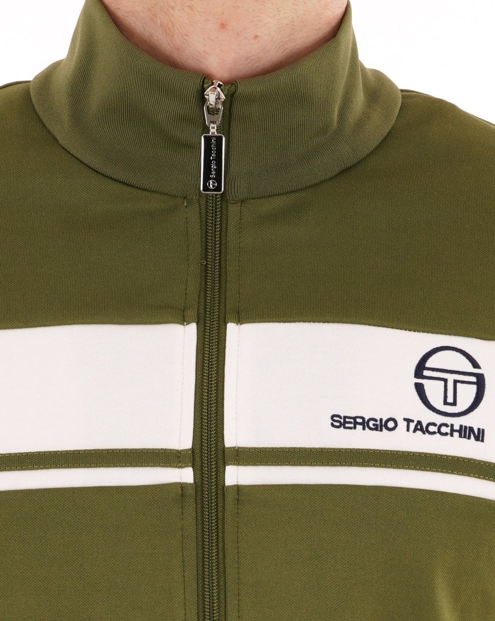 Sergio Tacchini Masters Track Top Khaki Gardenia