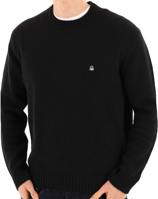 Benetton Wool Blend Jumper Black