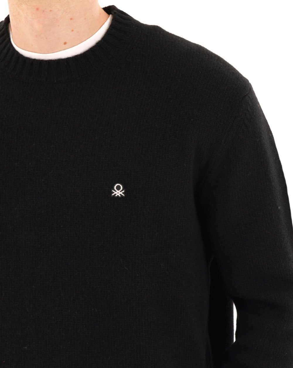 Benetton Wool Blend Jumper Black