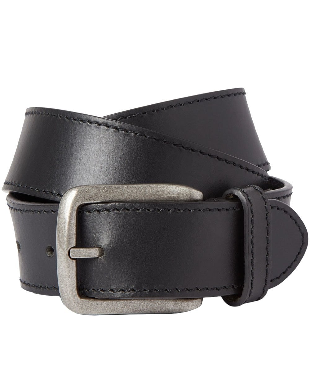 80s Casual Classics Henry Leather Belt Black
