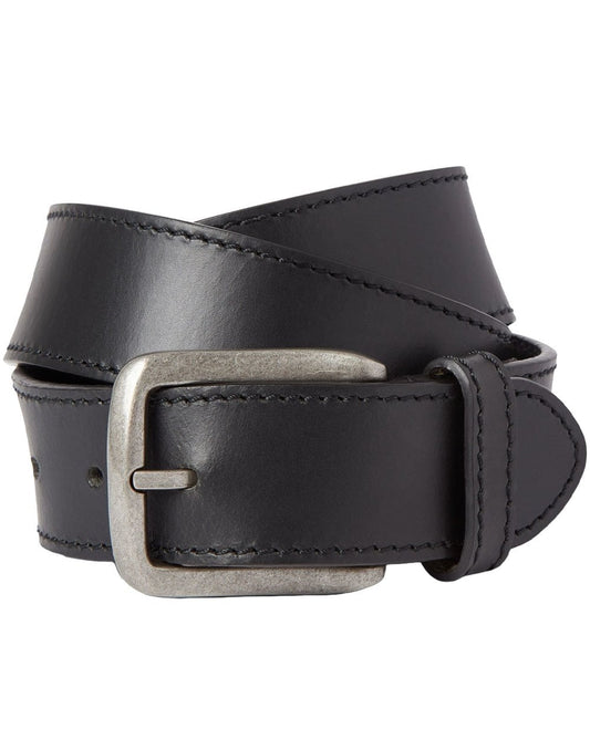 80s Casual Classics Henry Leather Belt Black