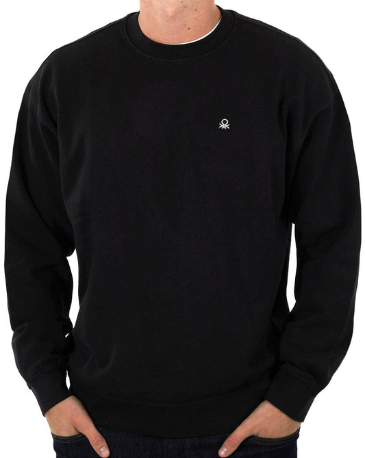 Benetton Logo Sweatshirt Black