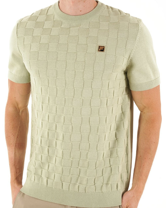 Fila Gold Campbell Square Knit Tee light Green