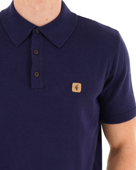 Gabicci Vintage Jackson Knit Polo True Blue