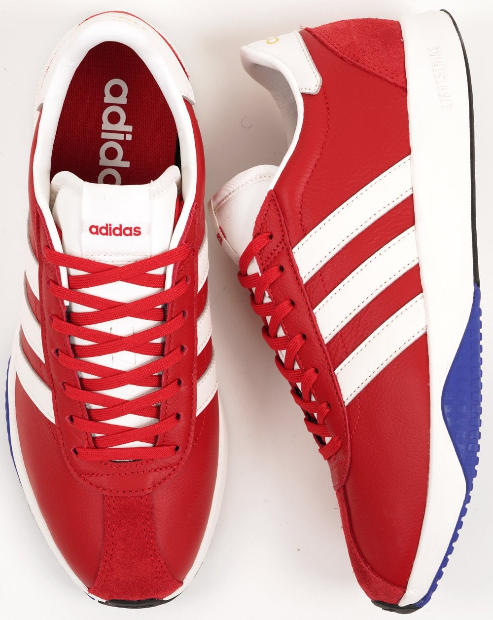 Adidas Run 76/26 Trainers Scarlet/White/Blue
