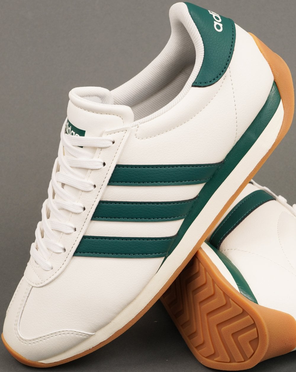 Adidas Runvista Trainers Off White / Green