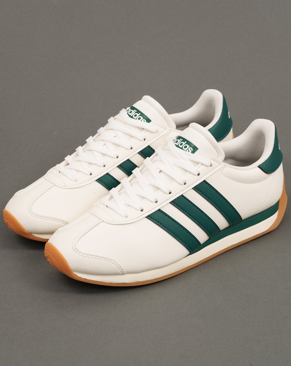Adidas Runvista Trainers Off White / Green