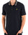 Lyle & Scott Logo Ribbed Polo Shirt Navy