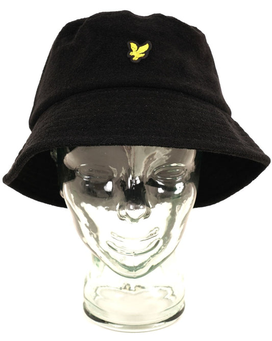 Lyle & Scott Towelling Bucket Hat Black