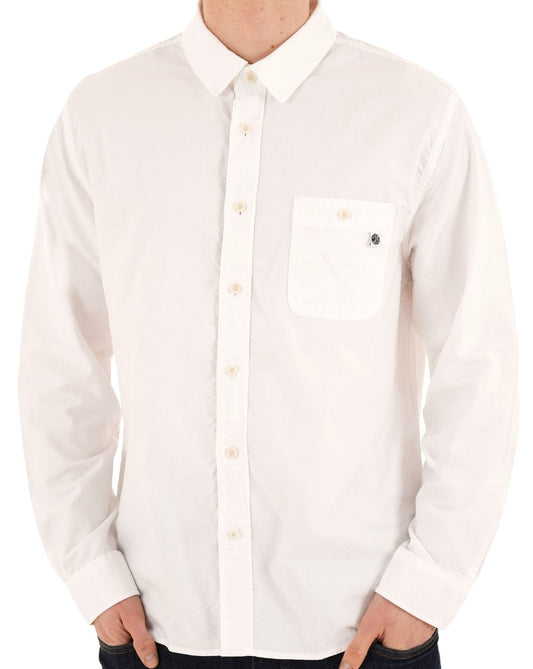 Pretty Green House Paisley Oxford Shirt White