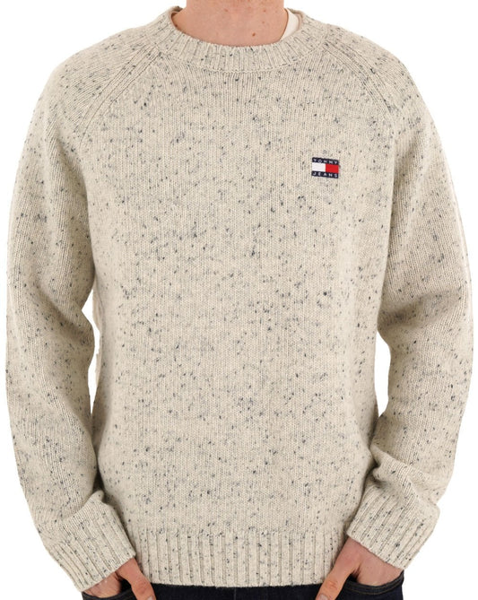 Tommy Jeans Tommy Jeans Badge Jumper Ancient White