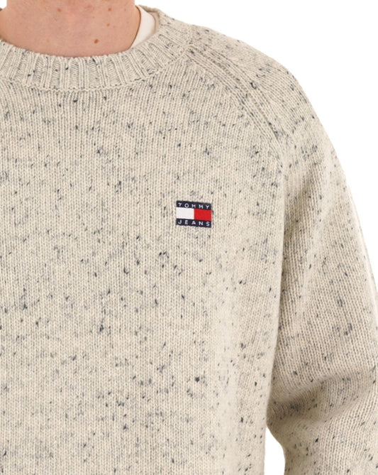 Tommy Jeans Tommy Jeans Badge Jumper Ancient White