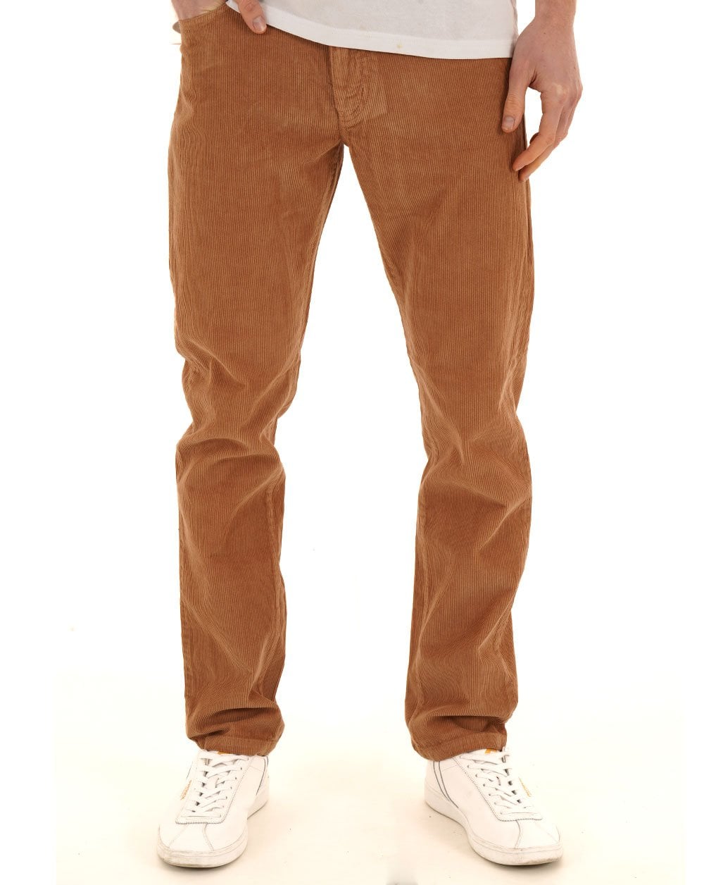 Benetton Corduroy Trousers Dark Sand