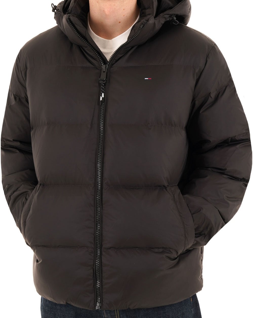 Tommy Jeans Water Repellent Down Jacket Black