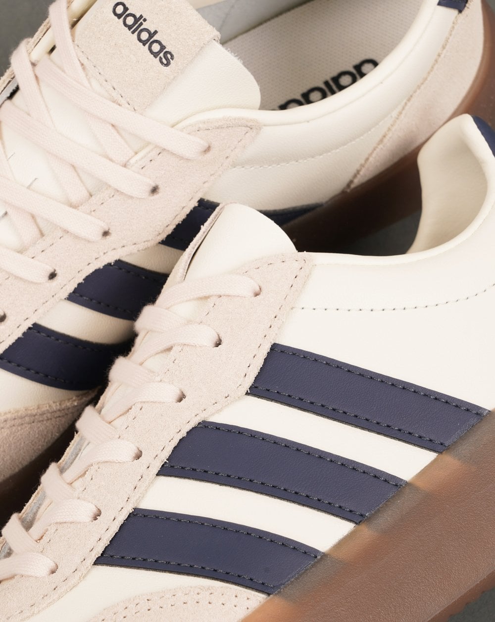 Adidas Barreda Lux Trainers Off White Navy Leather