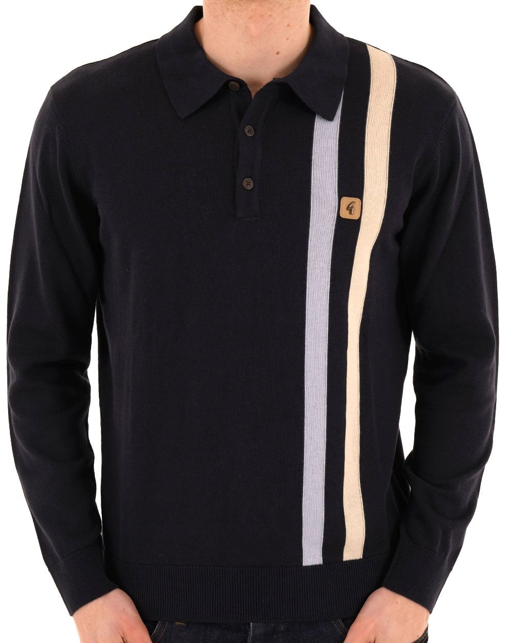 Gabicci Vintage Coltrane Stripe Knit Navy