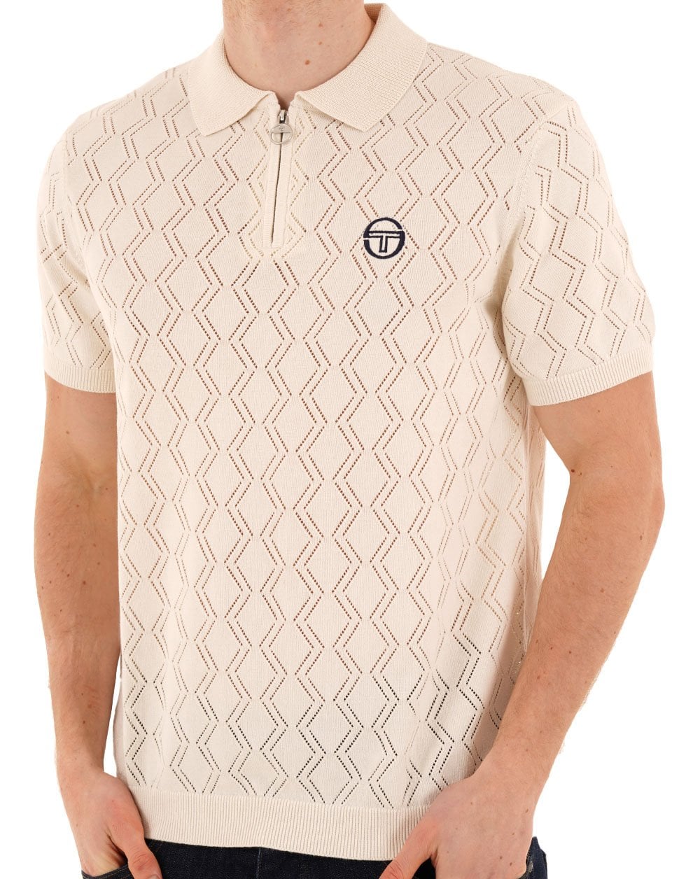 Sergio Tacchini Toren Knit Polo Gardenia
