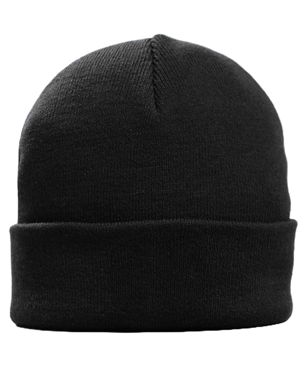 Marshall Artist Woven Badge Knit Beanie Black