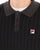 Fila Vintage Kobe Knit Polo Black Charcoal