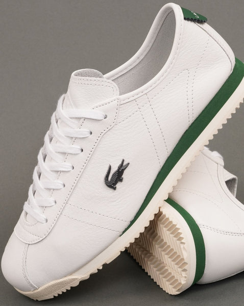 Lacoste Club Low Leather Trainers White/Off White