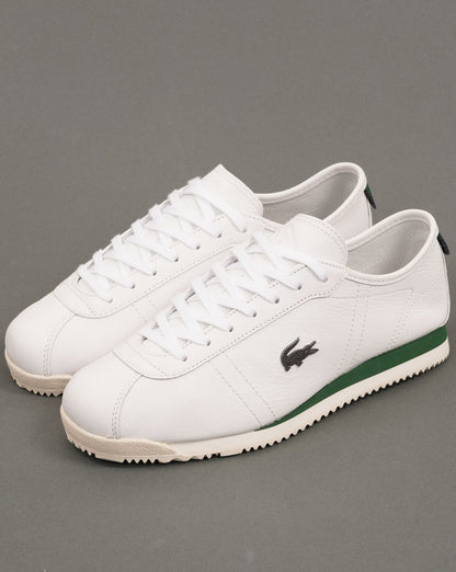 Lacoste Club Low Leather Trainers White/Off White