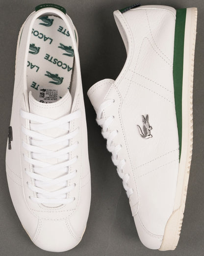 Lacoste Club Low Leather Trainers White/Off White