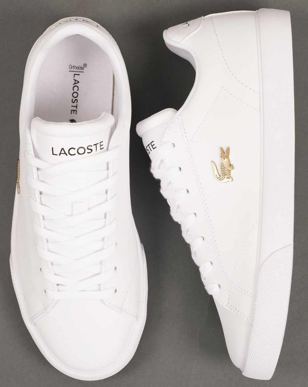 Lacoste Lerond Set Trainers White/Gold