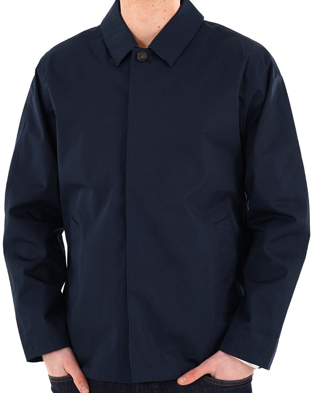 Barbour Short Rokig Waterproof Jacket Navy/Highland Loch