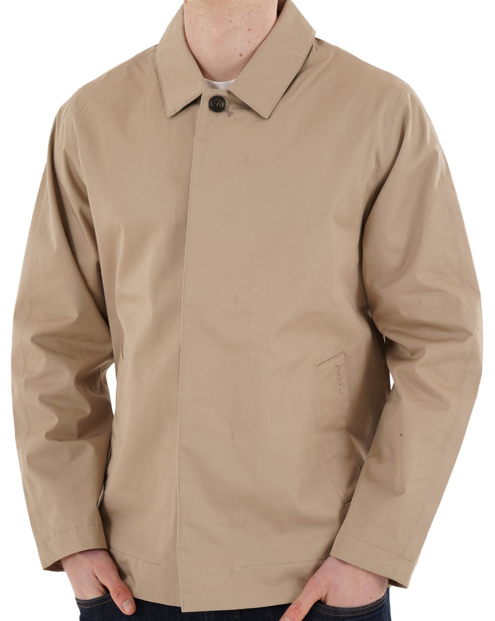 Barbour Short Rokig Waterproof Jacket Washed Stone/Highland Loch