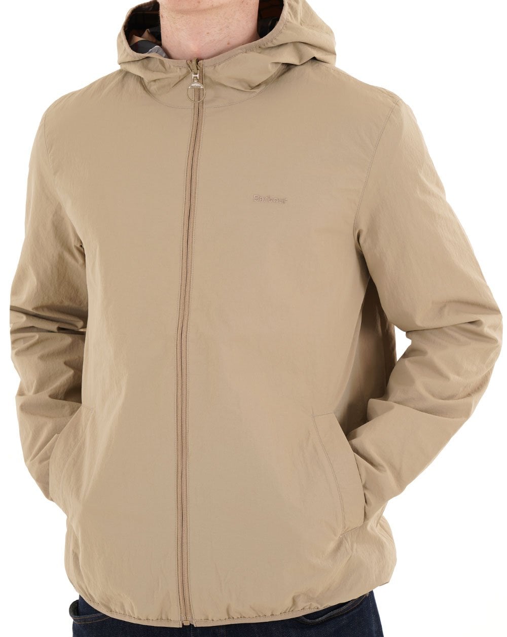 Barbour Reversible Kemble Showerproof Jacket Washed Stone