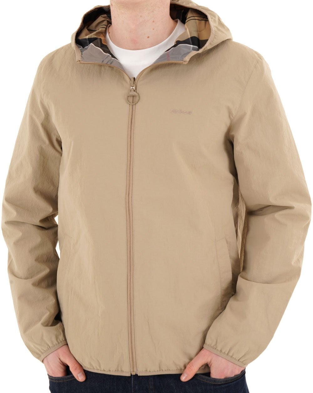 Barbour Reversible Kemble Showerproof Jacket Washed Stone