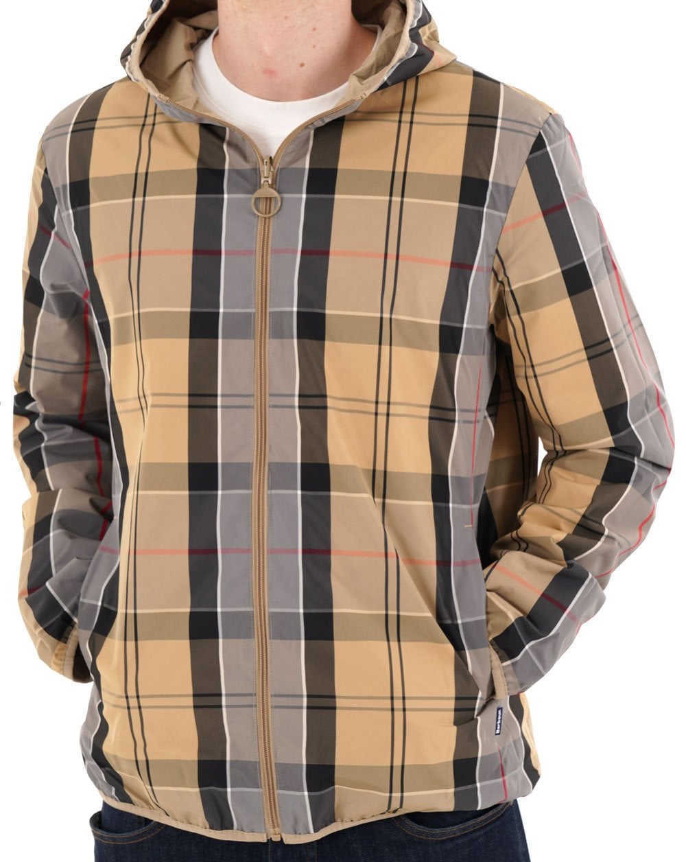 Barbour Reversible Kemble Showerproof Jacket Washed Stone