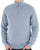Barbour Cotton Half Zip Knit Light Chambray Blue