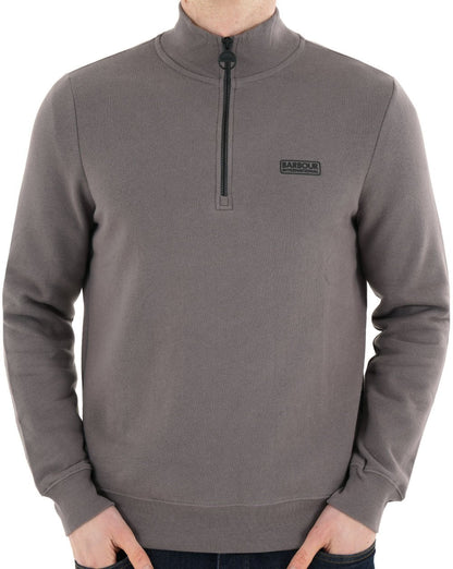 Barbour International Essential Half Zip Aluminium