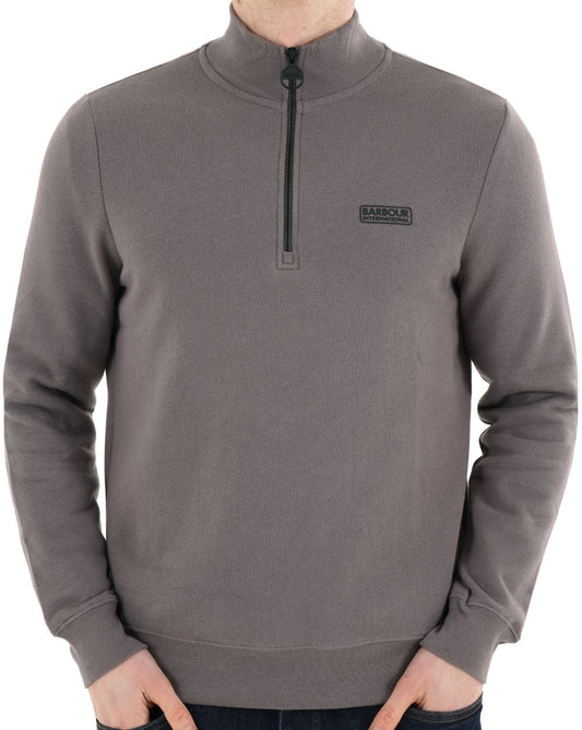 Barbour International Essential Half Zip Aluminium