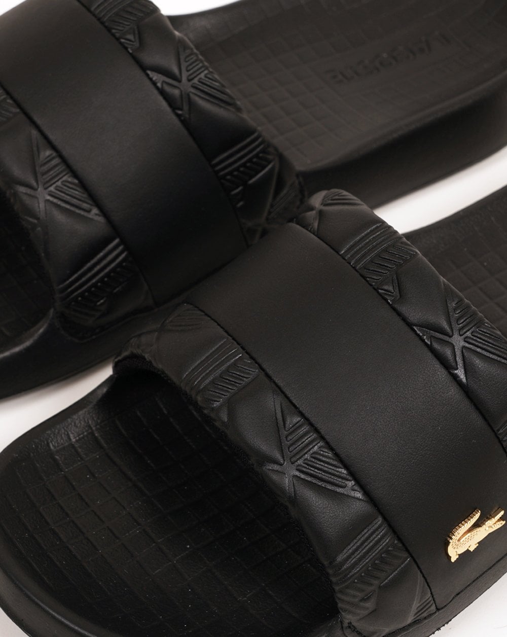 Lacoste Hybrid Serve Slides Black/Gold