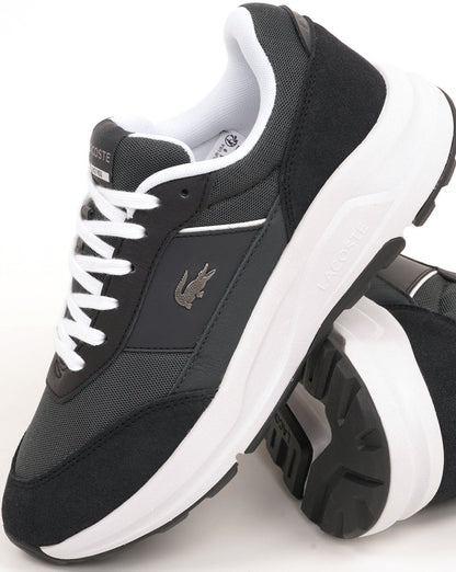 Lacoste Run Set Trainers Dark Grey/Black