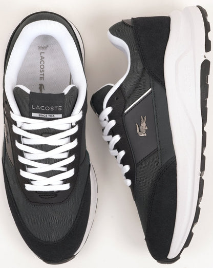 Lacoste Run Set Trainers Dark Grey/Black