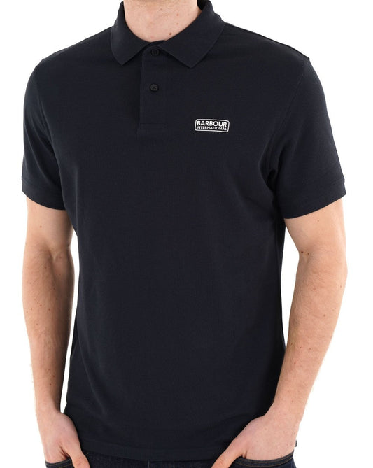Barbour International Essential Polo Dark Navy/White
