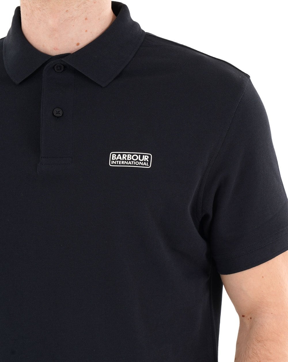 Barbour International Essential Polo Dark Navy/White