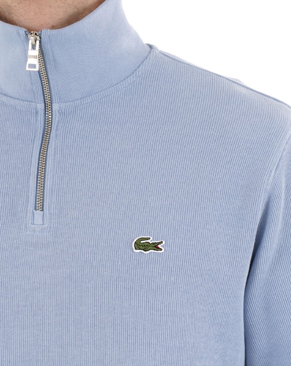 Lacoste Half Zip Sweatshirt Light Blue