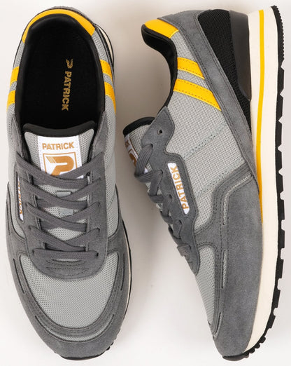 Patrick Brondby Trainers Grey Yellow