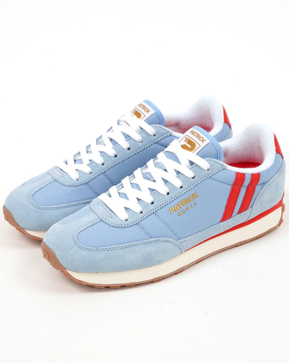 Patrick Monza Trainers Sky Blue/Red