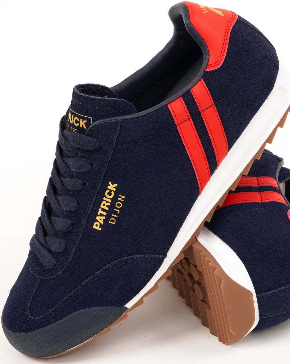 Patrick Dijon Trainers Navy / Red