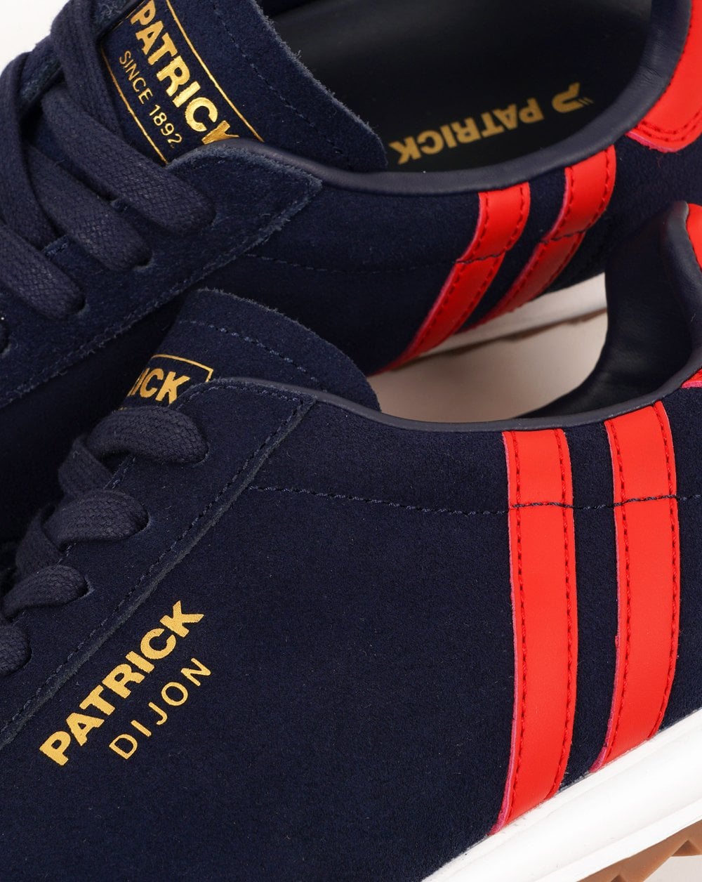 Patrick Dijon Trainers Navy / Red