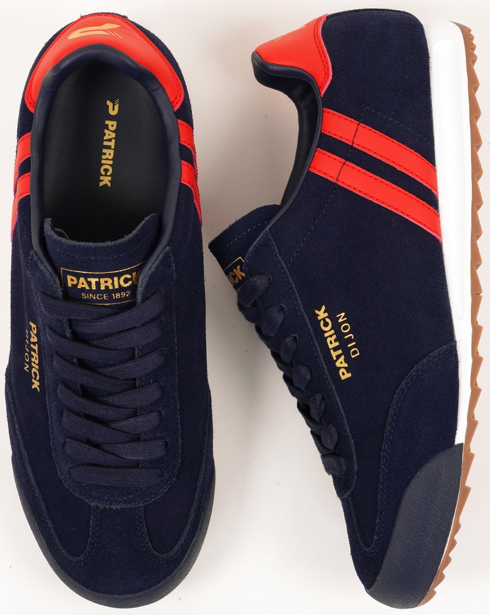 Patrick Dijon Trainers Navy / Red