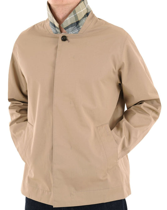 Barbour Short Rokig Waterproof Jacket Washed Stone/Highland Loch